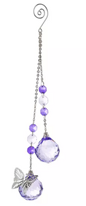 Crystal Expressions 10" Butterfly Chain Ornament - Suncatcher