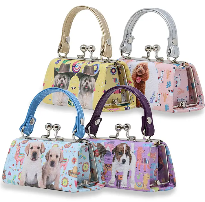 Puppy Print Lipstick Case - Mini Purse - Assorted Colors