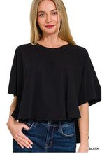 Load image into Gallery viewer, Black Crop Tee
