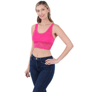 Pretty Lace Seamless Bralette - Assorted Colors
