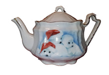 Load image into Gallery viewer, Christmas Seals 3 Cup Teapot - Fine Porcelain
