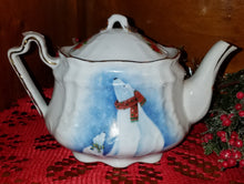 Load image into Gallery viewer, Christmas Seals 3 Cup Teapot - Fine Porcelain
