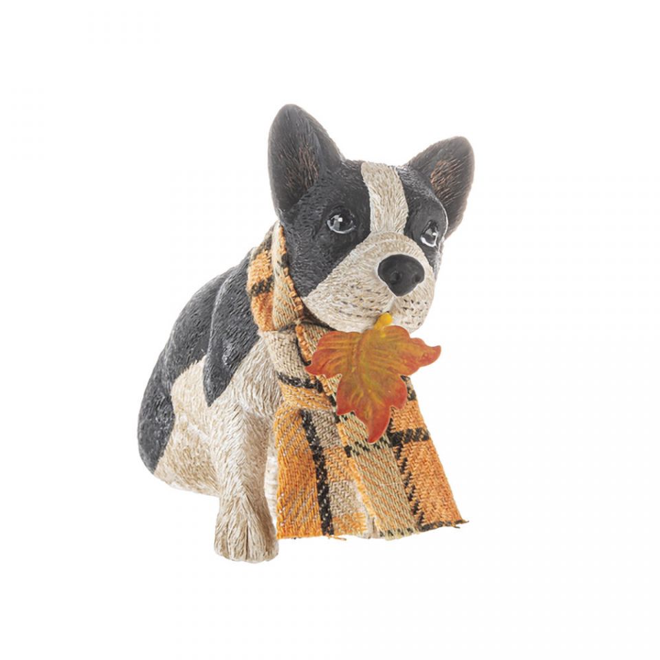 Pets in Plaids Dog Figurine - Frenchie