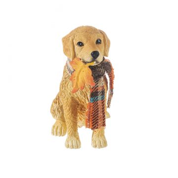 Pets in Plaids Dog Figurine - Golden Retriever