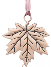 Load image into Gallery viewer, Ganz Metal Maple Leaf Fall Ornaments with Gratitude Sayings - Varied
