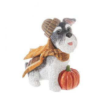 Pets in Plaids Dog Figurine - Schnauzer