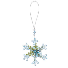 Load image into Gallery viewer, Ganz Kissing Krystals Winter Ice Teeny Snowflake Ornament - Traditional
