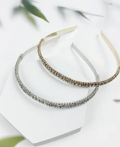 Three Row Rhinestones Headband
