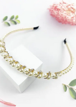 Load image into Gallery viewer, Full Pearl Fashion Headband with Rhinestone
