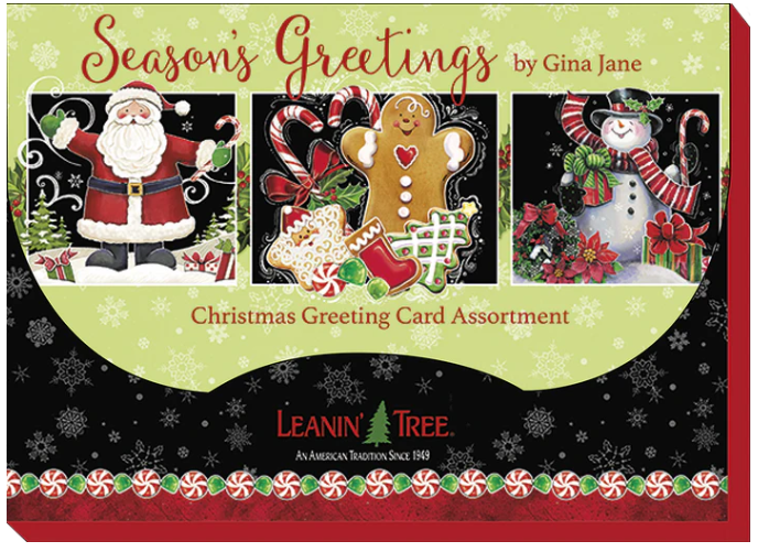 Season's Greetings by Gina Jane Boxed Christmas Card Assortment - Leanin' Tree