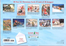 Load image into Gallery viewer, Santa&#39;s Western Route by Nona Hengen Christmas Card Assortment - Leanin&#39; Tree
