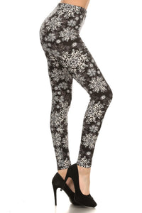 Snowflakes - Plus Size Premium Leggings