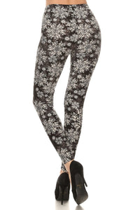 Snowflakes - Plus Size Premium Leggings