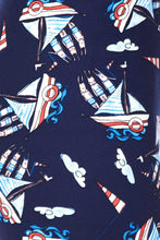 Load image into Gallery viewer, Bon Voyage - Red, White &amp; Blue Leggings

