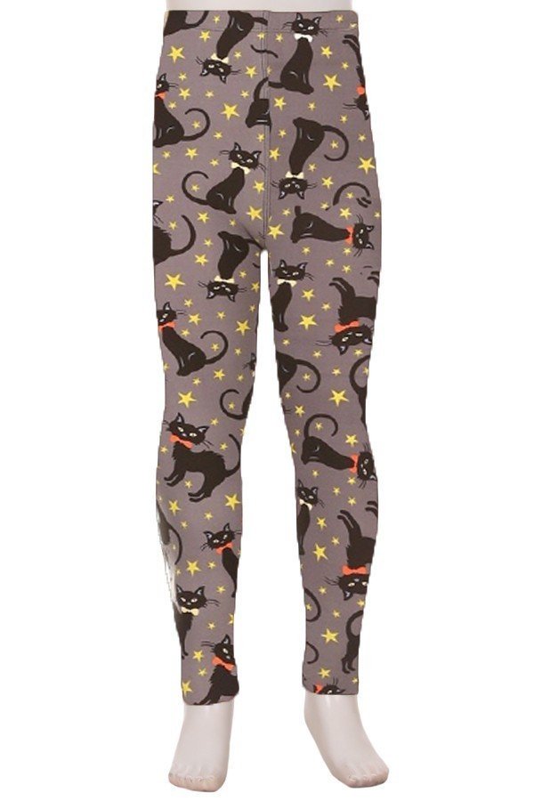 Cat Magic Kids Halloween Leggings