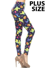 Load image into Gallery viewer, Monster Mash Plus Size Halloween Leggings
