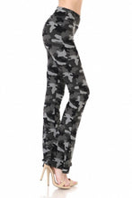 Load image into Gallery viewer, Charcoal Camouflage Premium Palazzo Legging Pants
