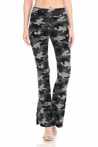 Charcoal Camouflage Premium Palazzo Legging Pants