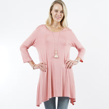 Load image into Gallery viewer, Sugar Pink Side Tail Tunic
