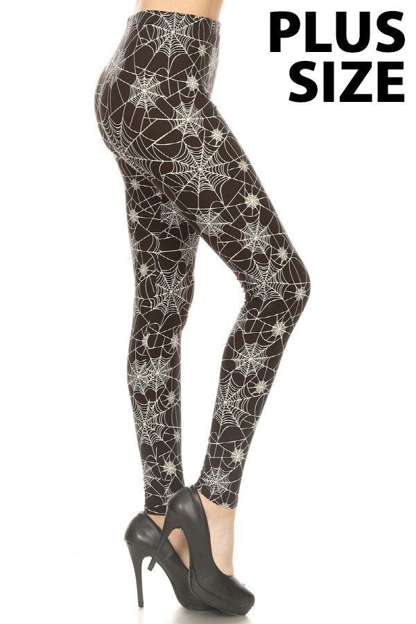 Wicked Web Plus Size Halloween Leggings – Polly's Premium Leggings