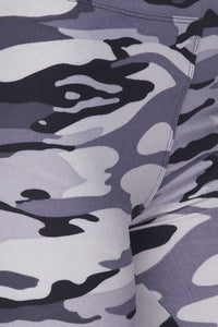 Premium Biker Short - Grey Camouflage