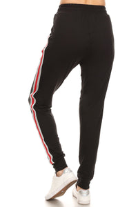 Black Stripe Premium Joggers