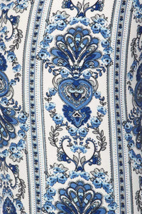 Blue Wallpaper Floral Plus Size Leggings