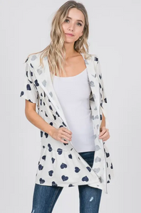 Valentine's Day Jacket Top - Blue