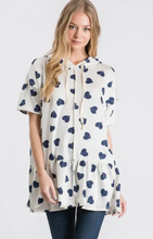 Load image into Gallery viewer, Valentine&#39;s Day Jacket Top - Blue
