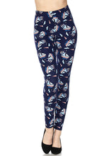 Load image into Gallery viewer, Bon Voyage - Red, White &amp; Blue Plus Size Leggings
