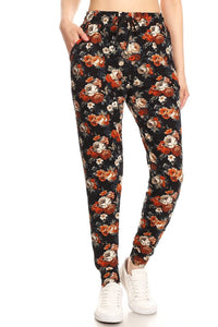 Bouquet of Flowers Plus Size Premium Joggers