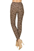 Load image into Gallery viewer, Brown Tweed Plus Size Premium Leggings
