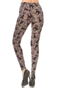 Cat Magic Halloween Leggings