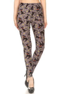 Cat Magic Halloween Leggings