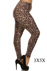 Cheetah Curvy Plus Leggings
