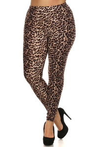 Cheetah Curvy Plus Leggings