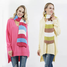 Load image into Gallery viewer, Assorted Colorblock Knit Scarf
