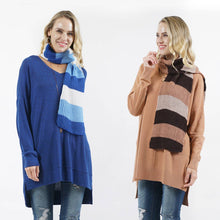 Load image into Gallery viewer, Assorted Colorblock Knit Scarf
