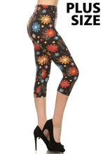 Load image into Gallery viewer, Daisy Garden Plus Size Premium Capri
