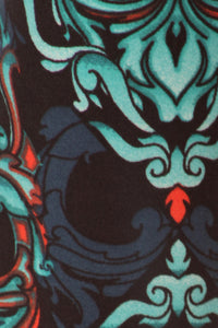 Damask Skulls Curvy Plus Leggings