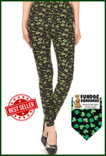 Load image into Gallery viewer, Mom &amp; Me Lucky Clover Leggings &amp; Bandana for Dogs/Cats - St. Patrick&#39;s Day
