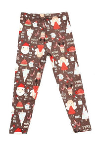 HO HO HO Kids Christmas Leggings