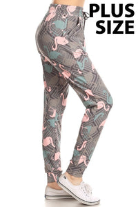 Wild Flamingo Premium Plus Size Joggers