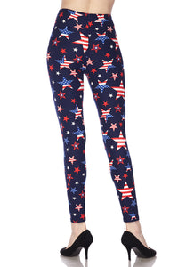 Freedom Stars-4th of July Leggings
