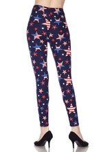 Load image into Gallery viewer, Freedom Stars-4th of July Plus Size Leggings
