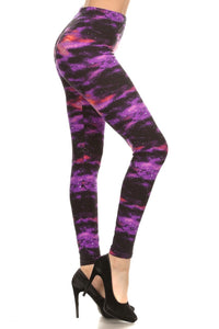 Purple Star Dust - Galaxy Leggings