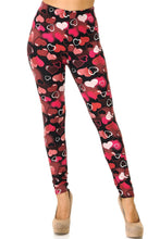Load image into Gallery viewer, Young at Heart Curvy Plus Size Valentine Leggings
