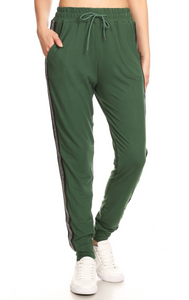 Green Stripe Premium Joggers