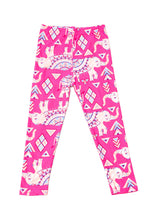 Load image into Gallery viewer, Kids Aztec Tribal Elephant Premium Leggings
