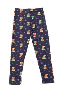 Kids Christmas Teddy Leggings